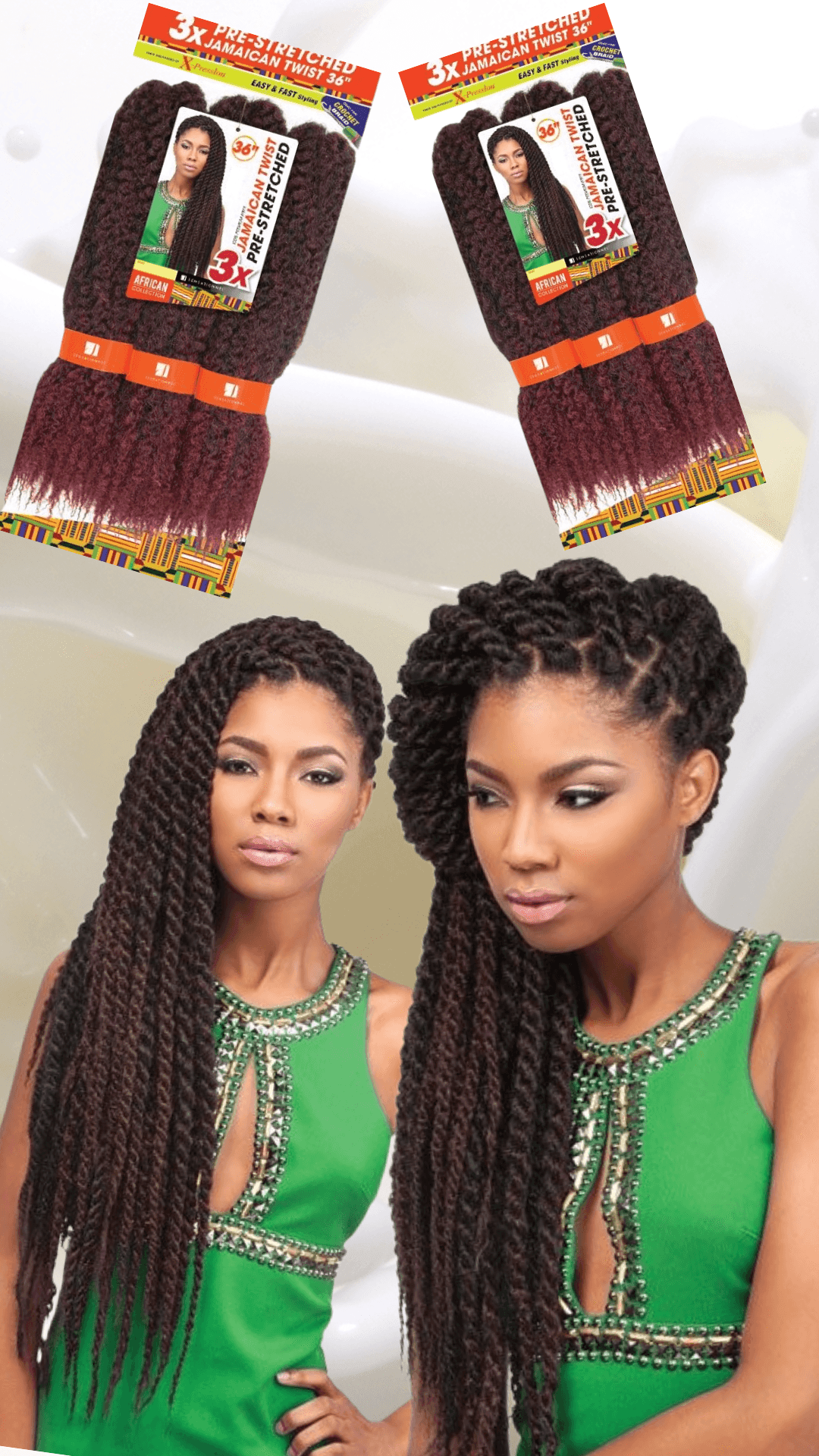 Jamaican twist deals hair