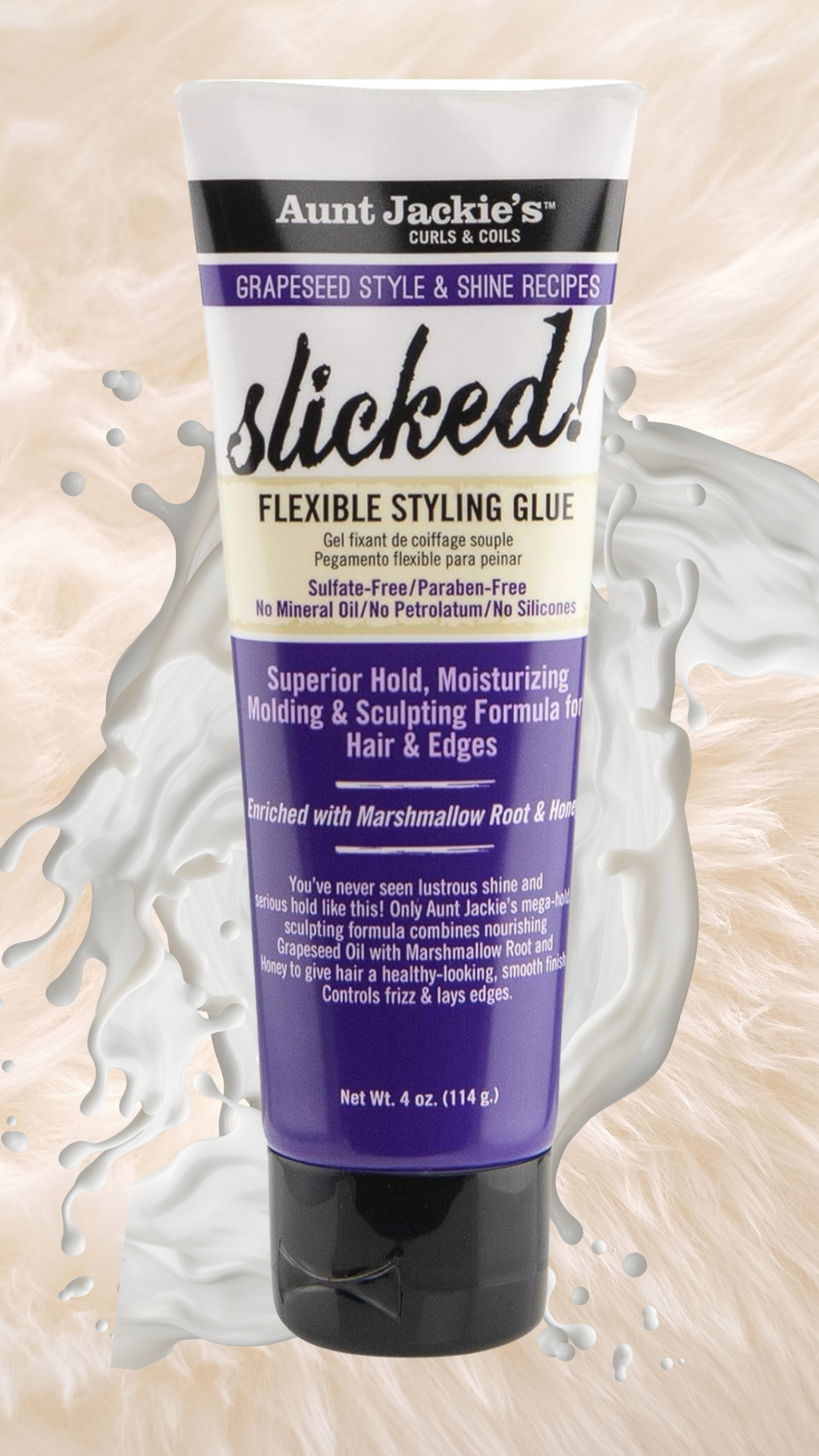 Aunt Jackies Grapeseed Slicked Flexible Styling Glue