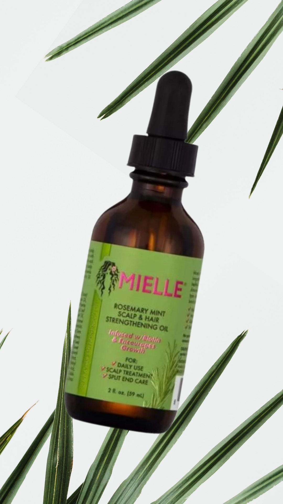 Mielle Rosemary Mint Scalp & Hair Strengthening Oil For Healthy Hair Growth 59ml