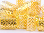 Load image into Gallery viewer, 10 pieces Aluminium Braids Mesh Buckles/Cuff - Gold - LocsNco