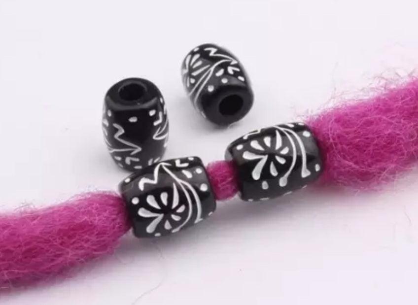 30 Pcs Plastic Hair Beads For Kids - LocsNco