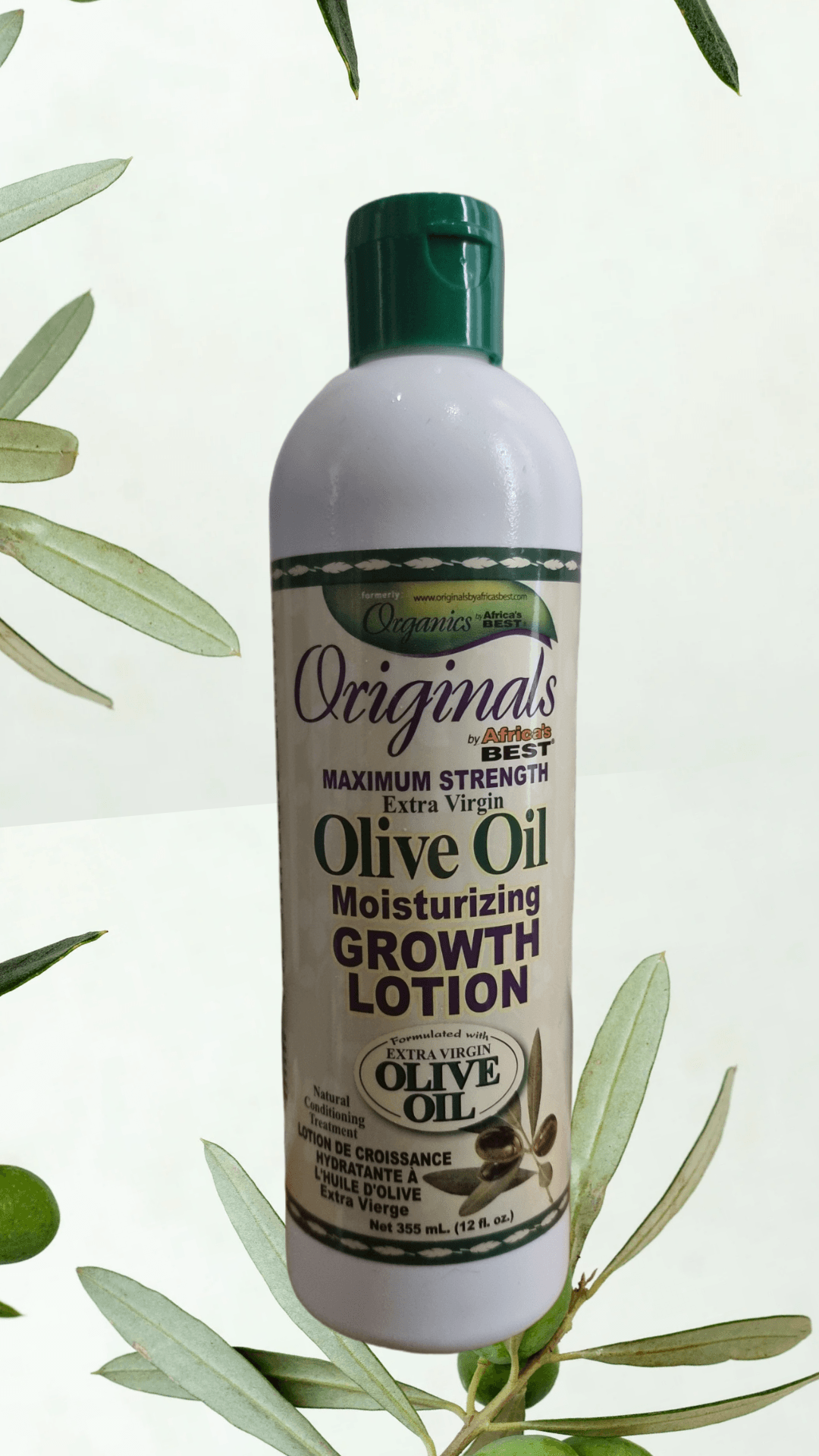 Africa's Best Originals Maximum Strength Extra Virgin Olive Oil Moisturizing Growth Lotion - LocsNco