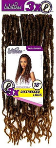3X Lulutress Distressed Locs - 18" - LocsNco