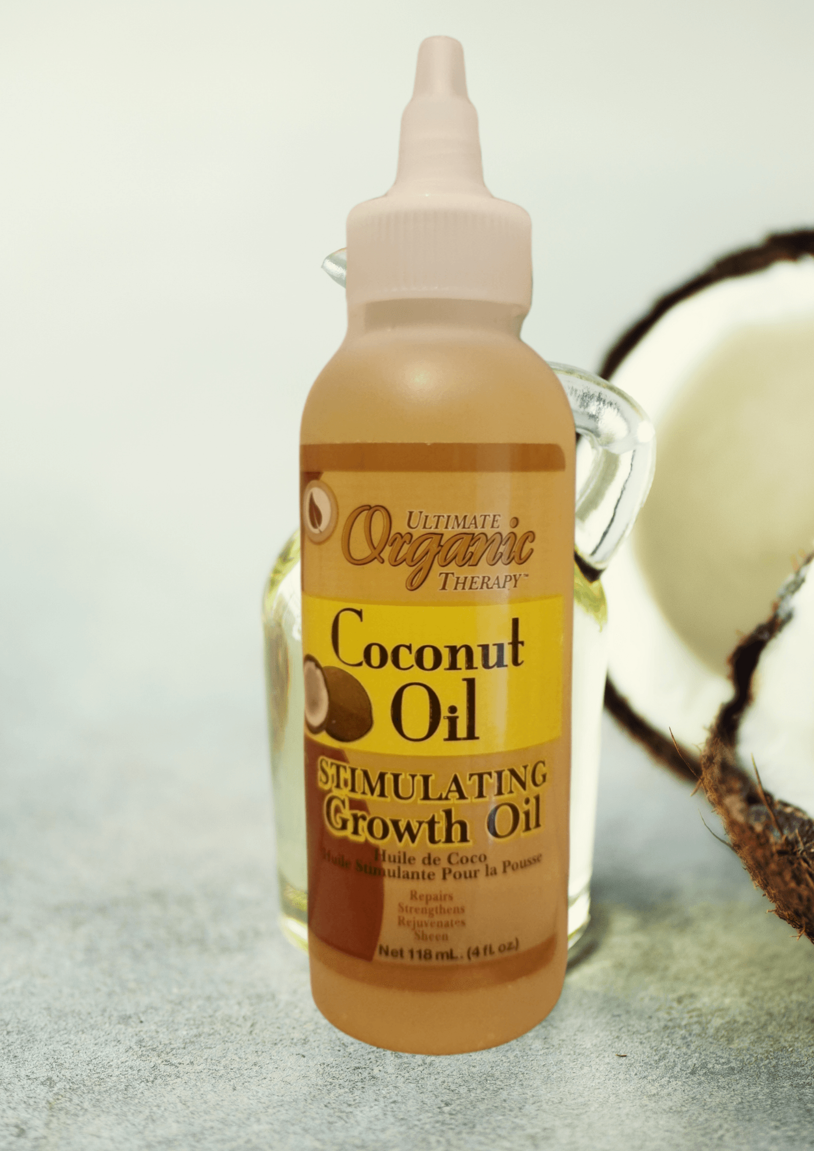 Ultimate Organic Therapy Coconut Stimulating Growth Oil 118 ml - LocsNco
