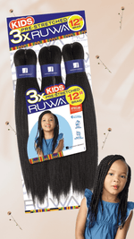 Load image into Gallery viewer, 3x Kids Ruwa Pre-Stretched Braid 12&quot; - LocsNco