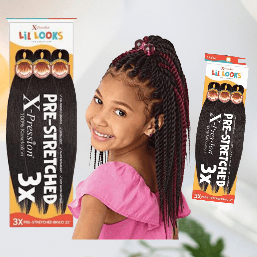 Outre Xpression Lil Looks 3X PRE STRETCHED CALMING BRAID 32″ - LocsNco