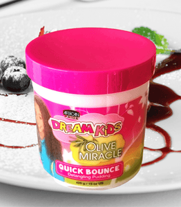 African Pride Dream Kids Olive Quick Bounce Detangling Pudding - LocsNco