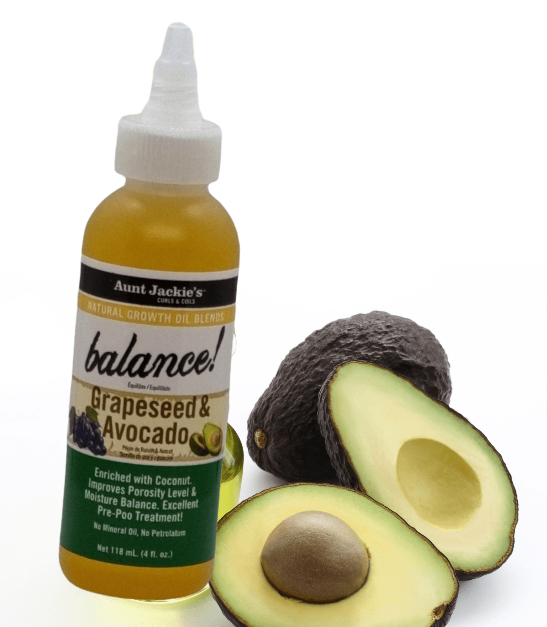 Aunt Jackie's Grapeseed & Avocado Growth Oil - LocsNco
