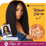 Load image into Gallery viewer, Sensationnel Curls Kinks &amp; Co Textured Clip Ins – 1C Clique - LocsNco