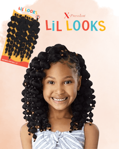 Outre Lil Looks Cutie Crochet Adjustable Loop Natural Puff Ball 10" - LocsNco